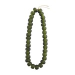 MUDPIE DARK GREEN GLASS BEADS