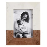 MUDPIE LARGE WOOD AND MARBLE FRAME