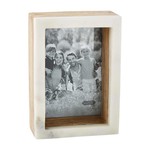 MUDPIE 5" x 7" WOOD MARBLE SHADOW FRAME