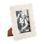 MUDPIE SMALL SCALLOPED MARBLE FRAME