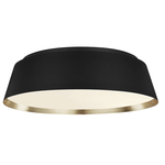 VISUAL COMFORT ASHER LARGE FLUSH MOUNT (MATTE BLACK)