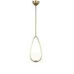 VISUAL COMFORT GALASSIA ONE LIGHT PENDANT (BRASS)