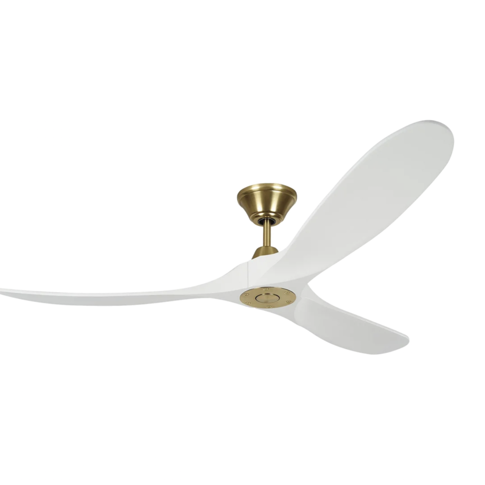 VISUAL COMFORT MAVERICK 60" CEILING FAN (BURNISHED BRASS/MATTE WHITE)