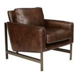 CLASSIC HOME CHAZZIE CLUB CHAIR BROWN