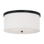 CAPITAL LIGHTING MIDTOWN 3-LIGHT FLUSH MOUNT (MATTE BLACK)