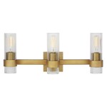 VISUAL COMFORT GENEVA 3-LIGHT VANITY (BURNISHED BRASS)