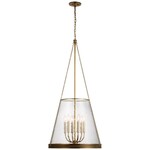 VISUAL COMFORT REESE 22” PENDANT (BRASS/CLEAR GLASS)