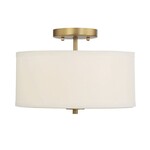 SAVOY HOUSE 2-LIGHT CEILING LIGHT (NATURAL BRASS)