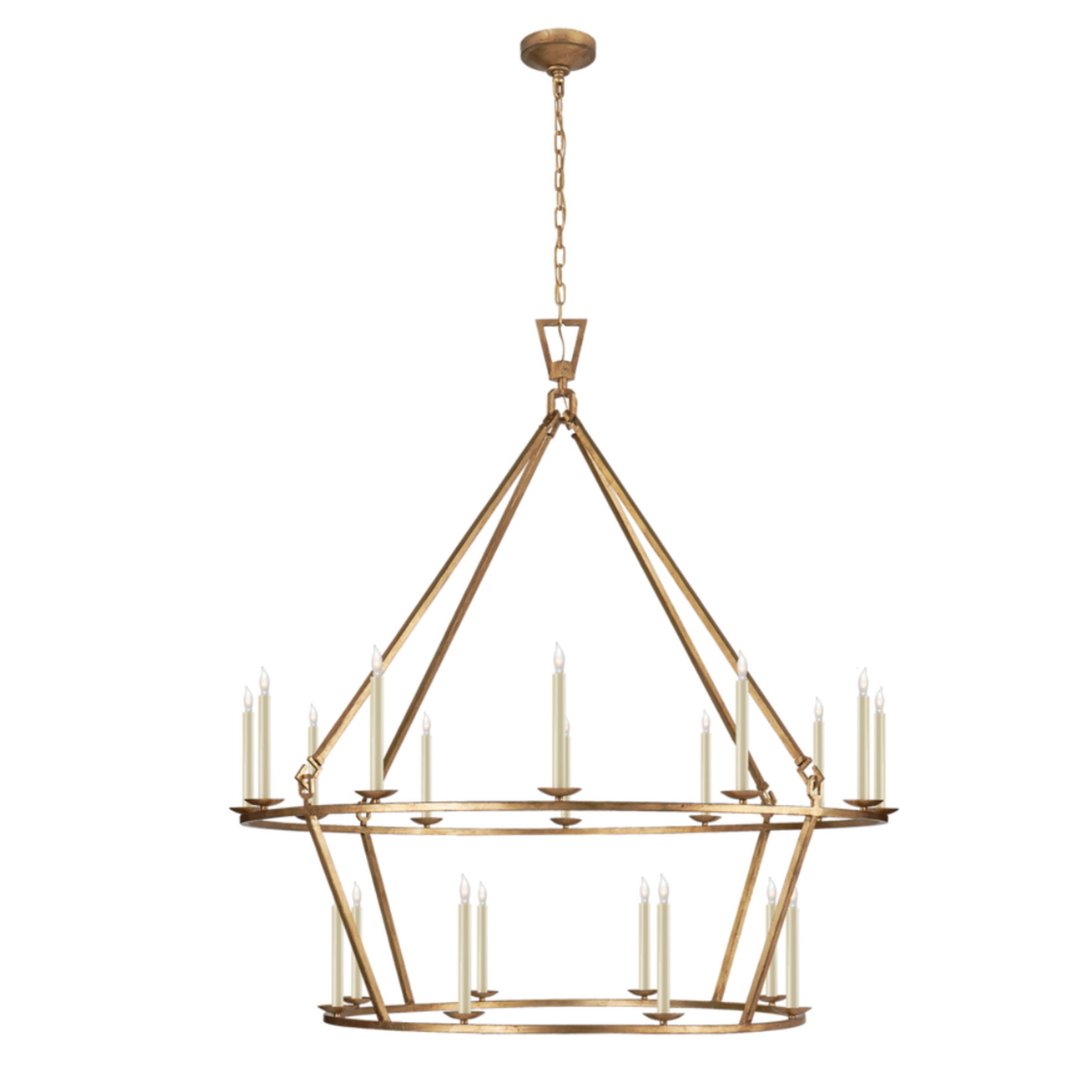 VISUAL COMFORT DARLANA EXTRA LARGE TWO-TIER CHANDELIER