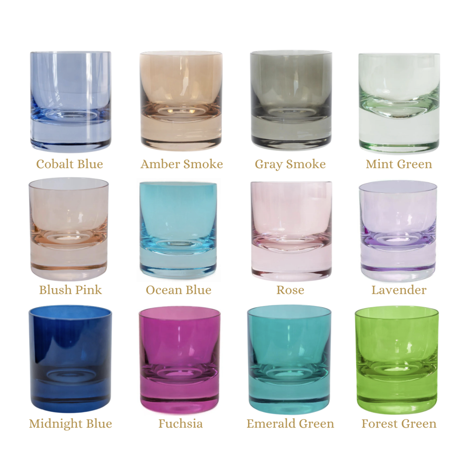 Estelle Colored Glass ESTELLE SINGLE ROCKS GLASS