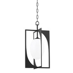 HUDSON VALLEY ENZO LANTERN (BLACK IRON) 25"