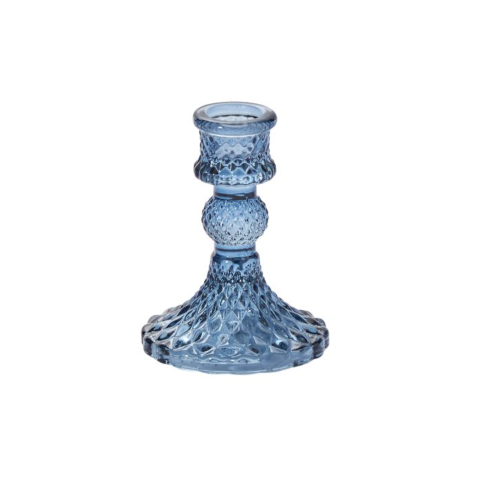 ACCENT DECOR GILLIAN CANDLESTICK (BLUE) - SMALL