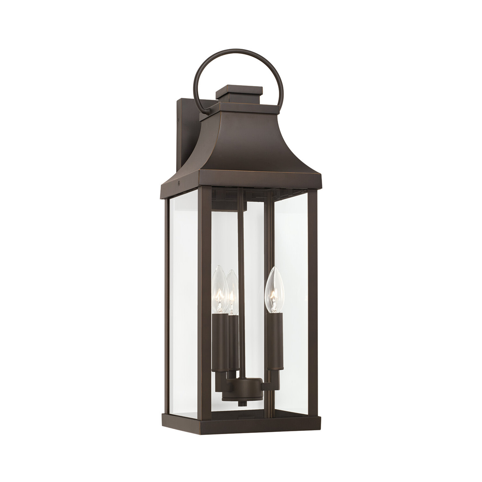 CAPITAL LIGHTING BRADFORD 3-LIGHT WALL LANTERN (BRONZE)