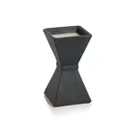 ZODAX TRAPEZOID EARTHENWARE CANDLE (BLACK)