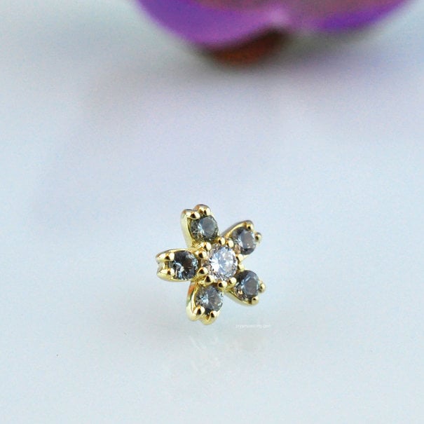BVLA Cherry Blossom with Grey Sapphire | Diamond