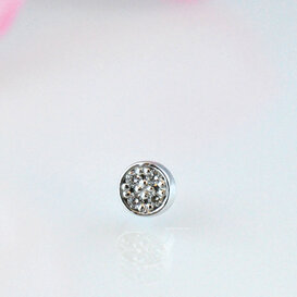 Micro Pave Disc with Diamonds