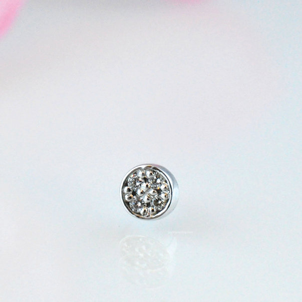 BVLA Micro Pave Disc with Diamonds