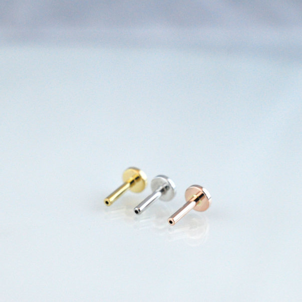 BVLA 16g Gold Threadless Flatback