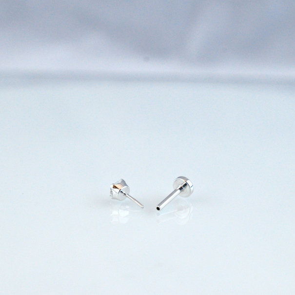 BVLA 18g Gold Threadless Flatback