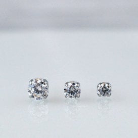 Threadless Prong-Set Faceted Gem End