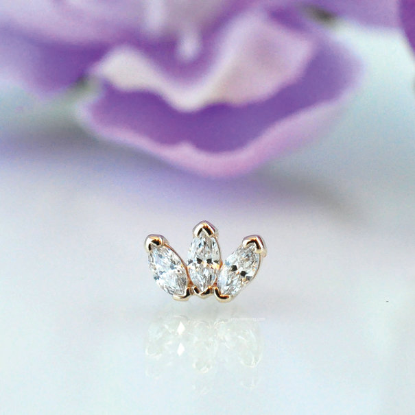 BVLA Marquise Fan with Cubic Zirconia