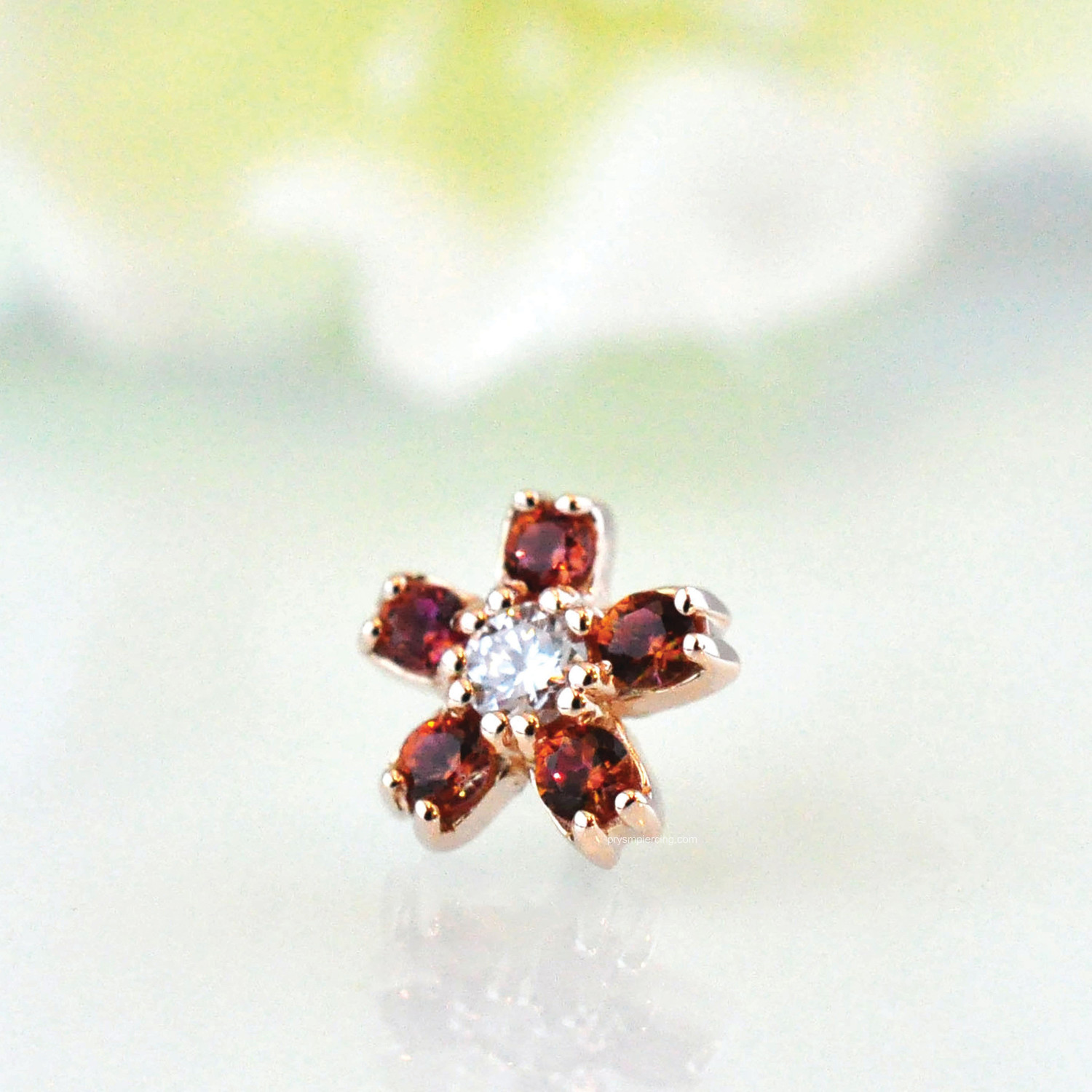 Cherry Blossom 14kR Anastasia Topaz - Prysm Jewelry & Piercing