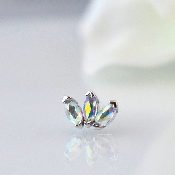 BVLA Marquise Fan with Mystic Topaz