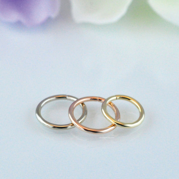 Prysm Body Jewelry Gold Seam Ring