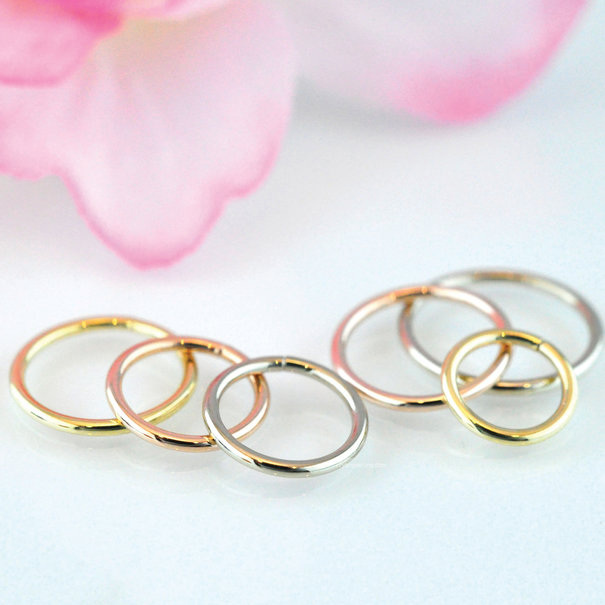 Prysm Body Jewelry Gold Seam Ring