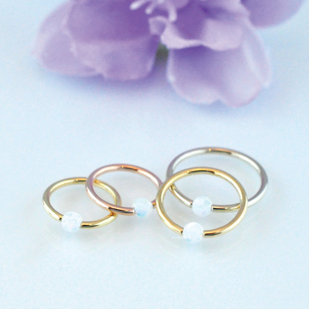Prysm Body Jewelry Gold Captive Bead Ring