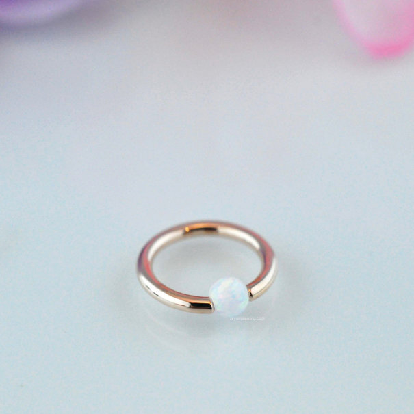 Prysm Body Jewelry Gold Captive Bead Ring