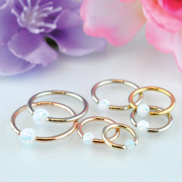 Prysm Body Jewelry Gold Captive Bead Ring