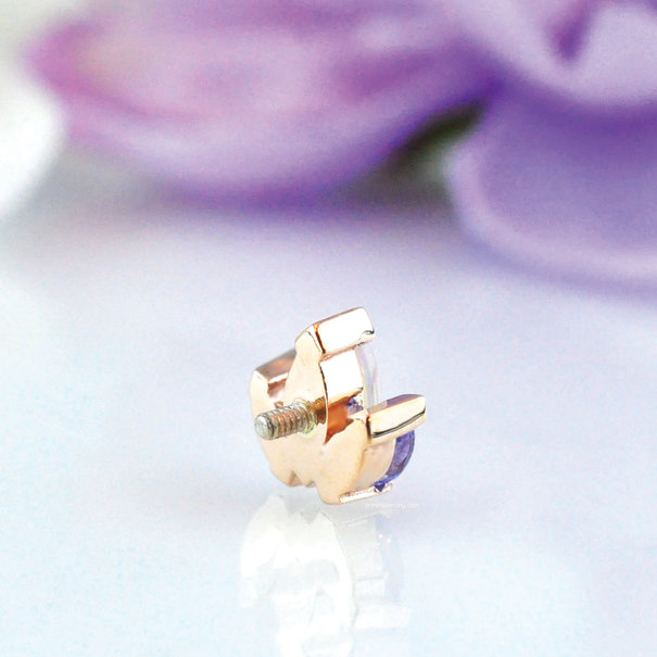 BVLA Mini AJ with Tanzanite | White Opal