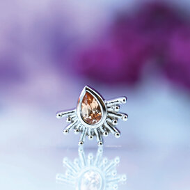 Borderline with Chatham Champagne Sapphire