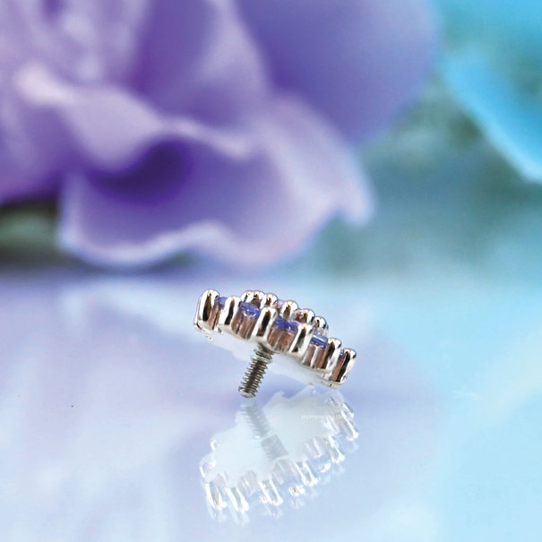 BVLA The Rose with Tanzanite | Syn Water Opal