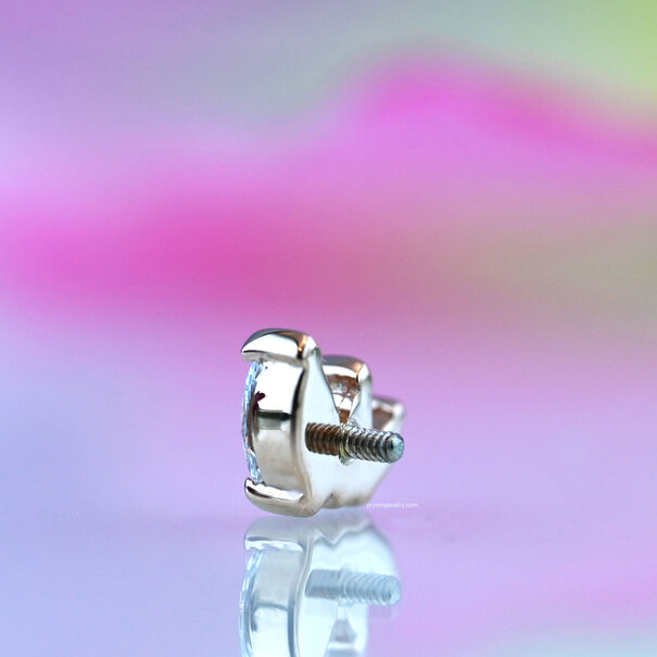 BVLA French Kiss with Diamond | 5x4mm Overall