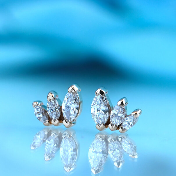 BVLA French Kiss with Diamond | 5x4mm Overall