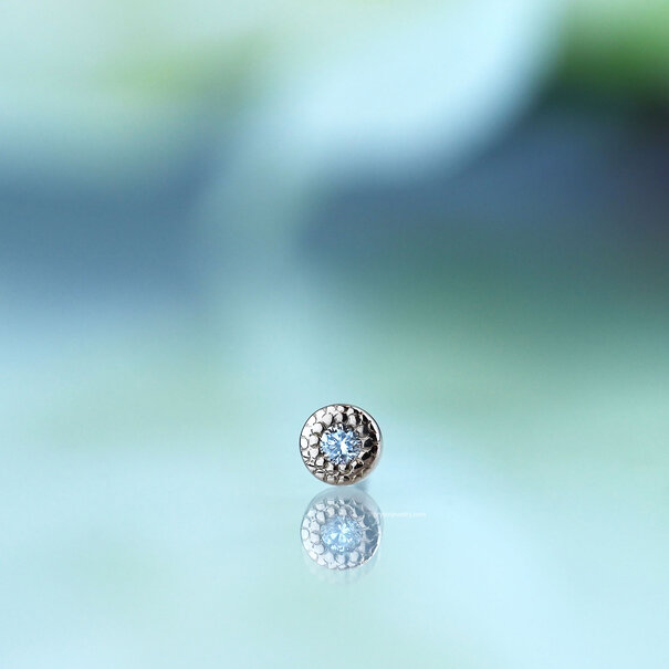 BVLA Pave Circle with Diamond