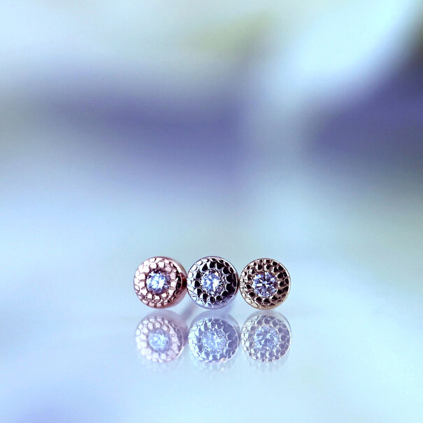 BVLA Pave Circle with Diamond