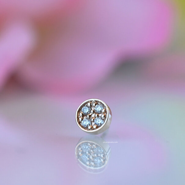 BVLA Micro Pave Disc with Diamonds