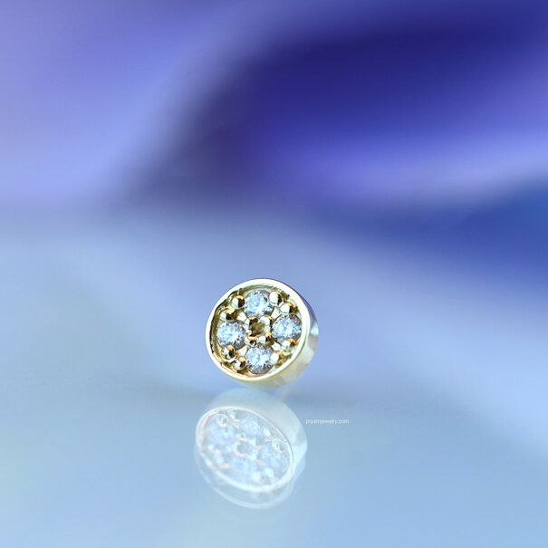 BVLA Micro Pave Disc with Diamonds