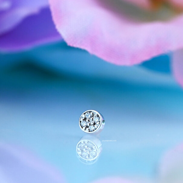 BVLA Micro Pave Disc with Diamonds