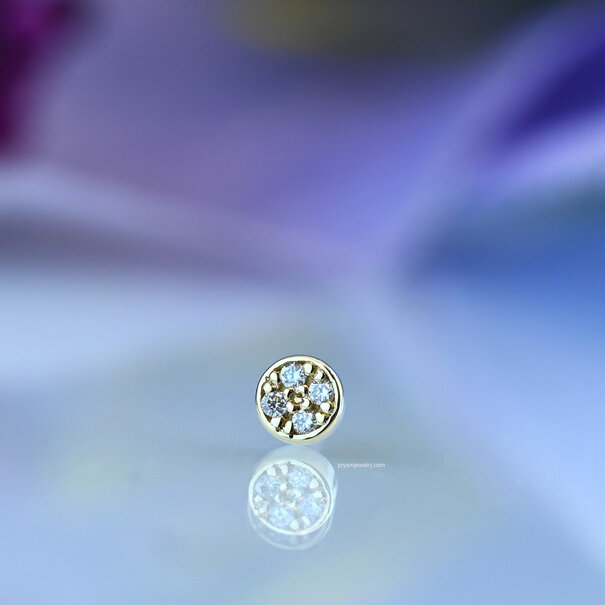 BVLA Micro Pave Disc with Diamonds