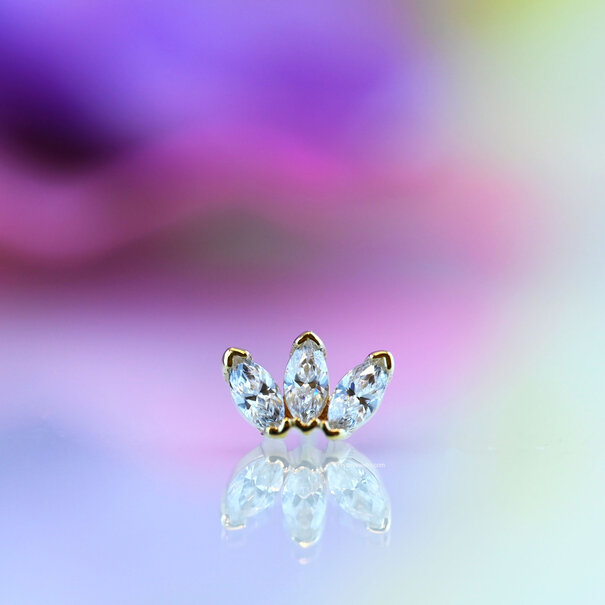 BVLA Marquise Fan with Cubic Zirconia