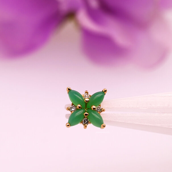 BVLA Mini Pleades with Chrysoprase | Diamond