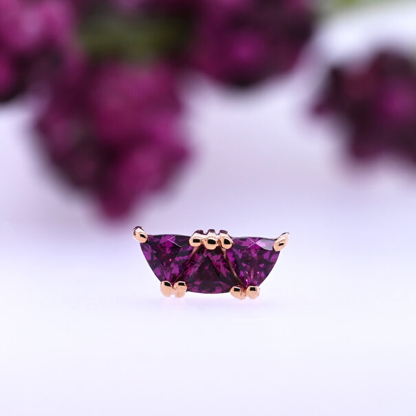 BVLA Irisa with Rhodolite