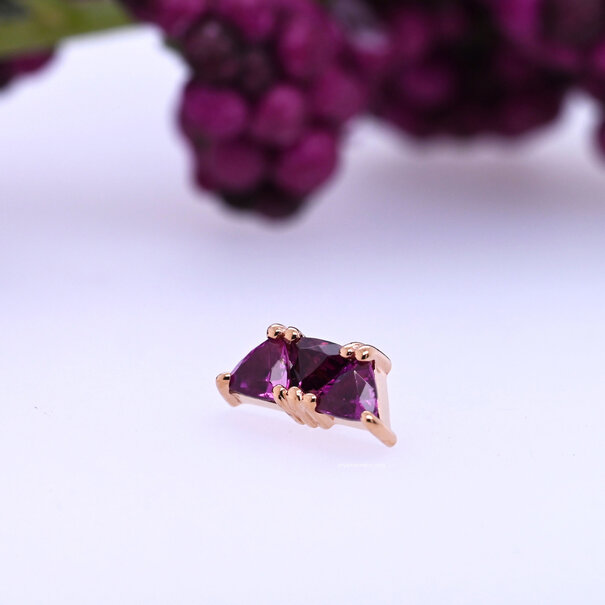 BVLA Irisa with Rhodolite