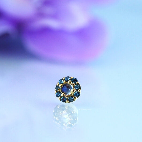 BVLA Altura with Rainbow Moonstone | London Blue Topaz