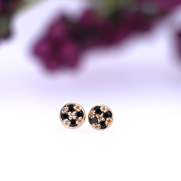 BVLA Micro Pave Disc with Black Diamond