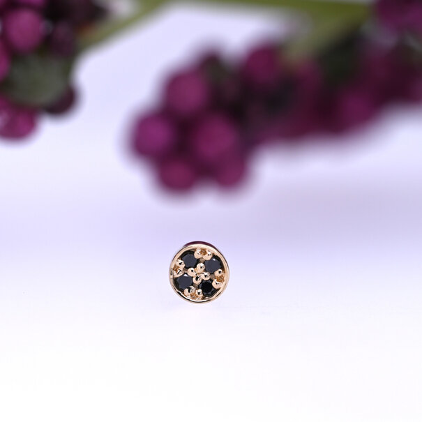 BVLA Micro Pave Disc with Black Diamond